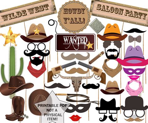 photo booth cowboy props|western theme photo booth.